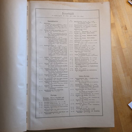 Bonnier's Världsatlas, 1924