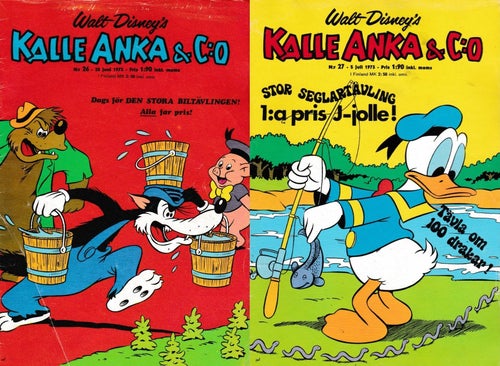 Kalle Anka & C:o, Walt Disney, nr 26 & 27 1973