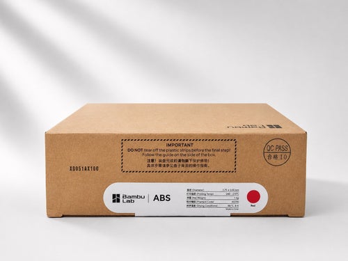 Bambu Lab ABS Filament Red, 1.75mm 1kg, REFILL