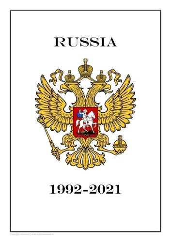 RUSSIA 1992-2021 PDF STAMP ALBUM PAGES INGA FRIMÄRKEN!!