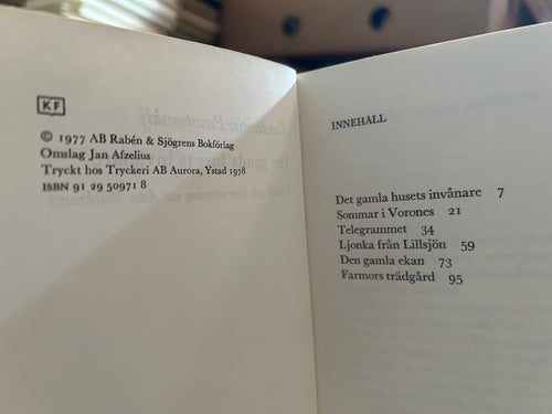 Det gamla husets invånare av Konstantin Paustovskij, bok, Very Fine plus