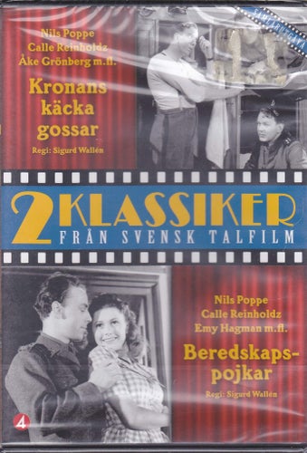 DVD 2i1 / Kronans Käcka Gossar + Beredskapspojkar / Ny & Inplastad