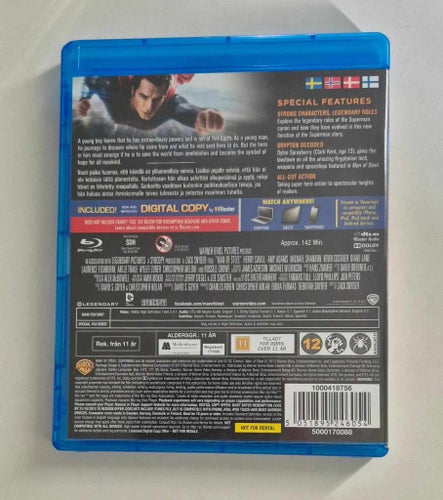 Man Of Steel Blu-ray / Svensk Text / Fint Skick