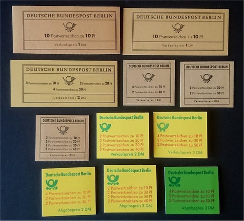 Tyskland - Berlin - Häfte 3-13 - Katalog värde = 1950 kr