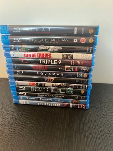 Blu-ray filmer - Heat, The Last of the Mohicans, Superhjältefilmen, Den of