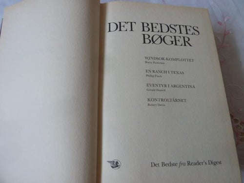 DET BEDSTES BOGER - WINDSOR.., H. P., EN RA.., P. F., EVEN.., G. D., 1983,BÖCKER