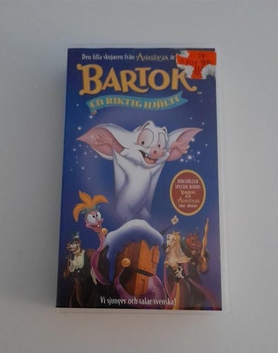 Bartok - En Riktig Hjälte / VHS / SE / Nytt Inplastat Kassettband