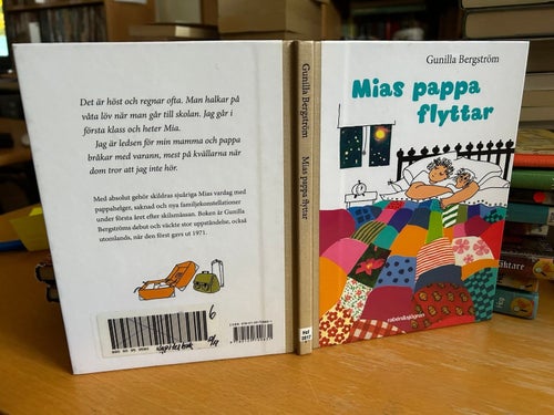 Mias pappa flyttar av Gunilla Bergström, bok, SM, Very good plus