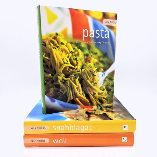 Alla tiders: wok, pasta & snabbmat - 3 kokböcker