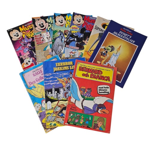 Musse Pigg & Co & div.Disneyserier - 9 st