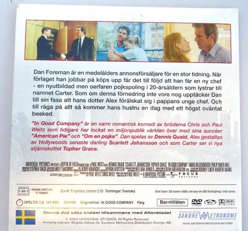 In Good Company - DVD. NYSKICK.