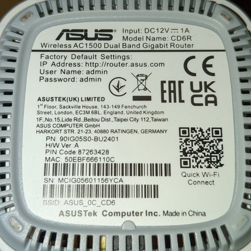 ASUS Wireless AC1500 Dual Band Gigabit Router