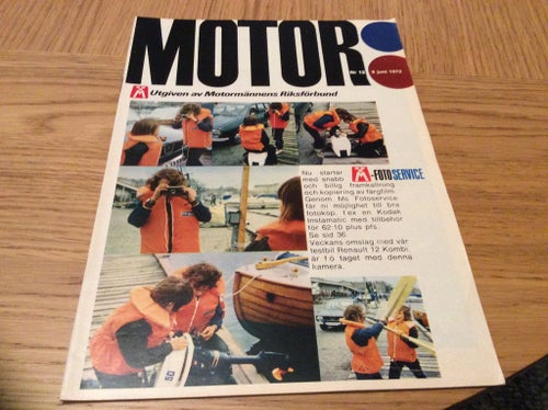 Motor nr 12 1972 Ålands skärgård,Renault 12 kombi,MB 280,CABBY Nova husvagn,
