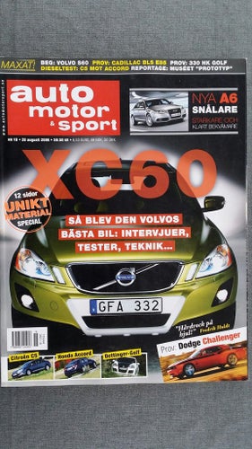 Auto motor & sport 18 2008: Volvo XC60 + beg S60, Cadillac BLS Wagon Flexpower