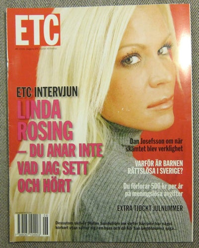 ETC 6 2005 Linda Rosing Julnummer Dan Josefsson Tidning