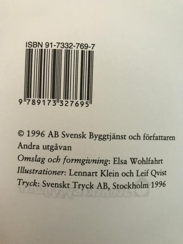 FEL I FASTIGHET Jan Elfström 1996