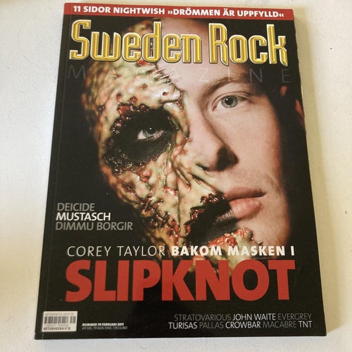 SWEDEN ROCK MAGAZINE NR.79. 2011. DEICIDE, MUSTASHE, COREY TAYLOR,