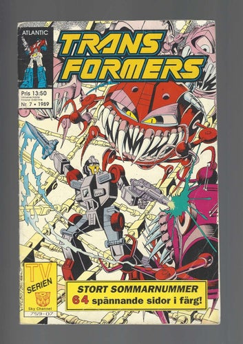 Transformers 7 1989 skick vg
