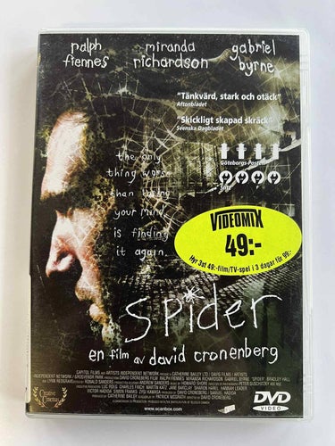 Spider (2002) David Cronenberg DVD hyrfilm