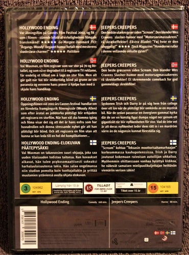 2 MASSIVE MOVIES HOLLYWOOD ENDING/JEEPERS CREEPERS NY INPLASTAD