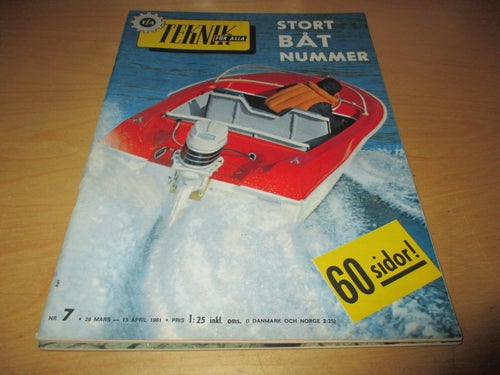 TEKNIK FÖR ALLA NR 7 1961. OPEL REKORD, M.M