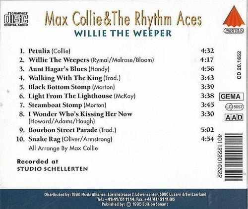 CD - Max Collie & The Rhythm Aces – Willie The Weeper