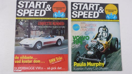 Start & Speed Motorentusiastens Magazine 1973-1974 4 nr