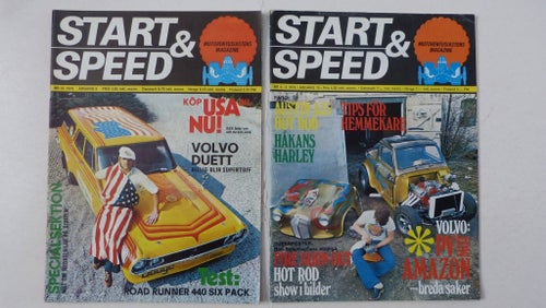 Start & Speed Motorentusiastens Magazine 1973-1974 4 nr