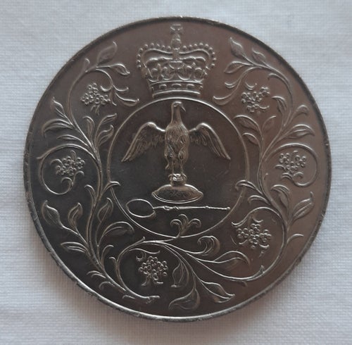 Mynt Drottning Elizabeth II 1977, 25-årsjubileum.