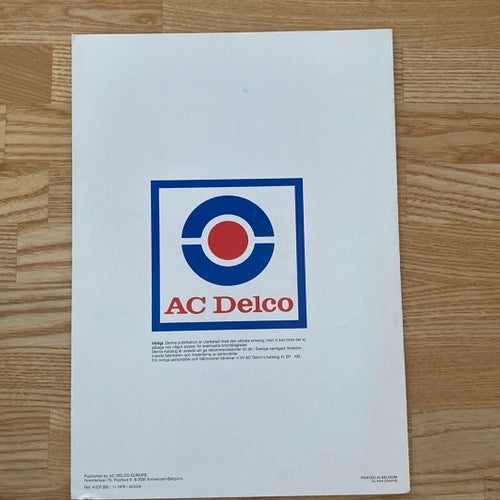 SNABBTABELL AC Delco 1978