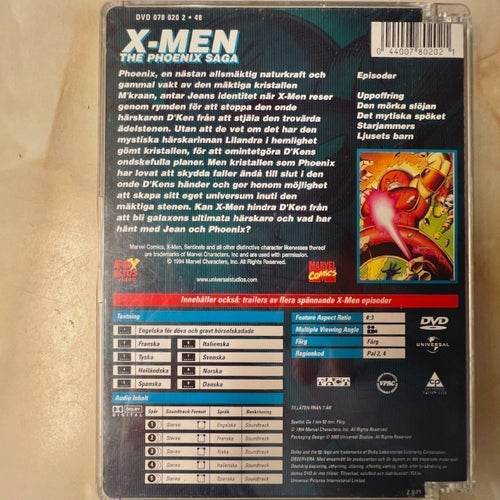 X-Men The Phoenix Saga DVD - Svensk utgåva - Nostalgi 90-tal! (Marvel/Fox Kids)
