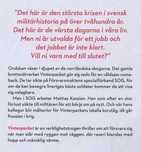Jacob Lindfors: Vinterpacket – roman om specialförbandet SOG
