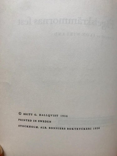 FÅGELSKRÄMMORNAS FEST Britt G. Hallqvist Ilon Wikland 1956