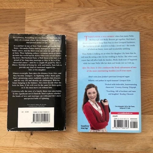 Books - Lightning by Danielle Steel & After The Dance Is Over by Joan Jonker