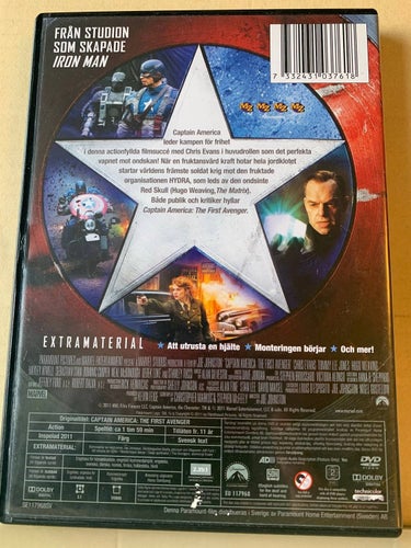 Captain America The first avenger, dvd