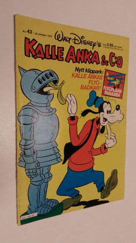 Kalle Anka 1978 nr 43 + Klippark Kalle Ankas flygbadkar, Very Fine
