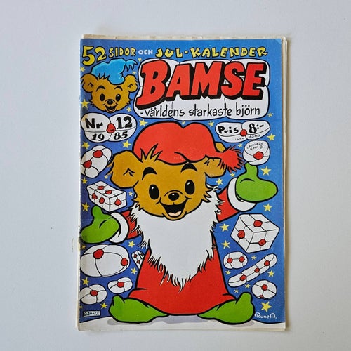 Bamse Tidning - Nr 12 1985 - Julkalender Serie Serietidning