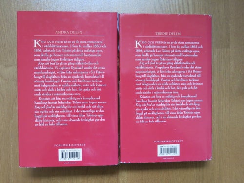 Krig och Fred av Leo Tolstoj, Del 2 och 3