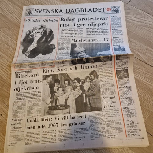 Svenska Dagbladet från måndagen den 11 mars 1974