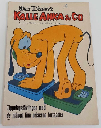 Kalle Anka & Co nr 8 1961 / Carl Barks / VG/FN
