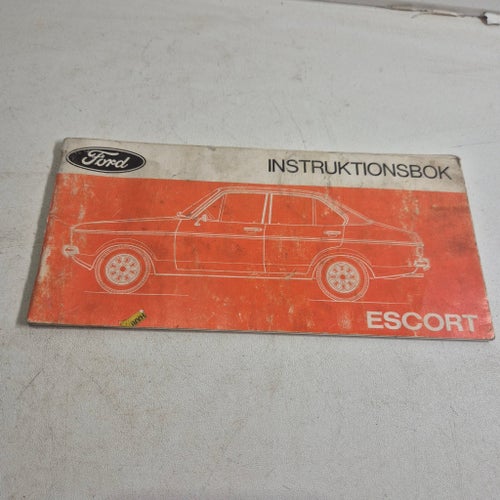 Instruktionsbok Ford Escort