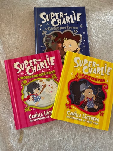 3 x Super-Charlie & Gosedjurstjuven - Camilla Läckberg