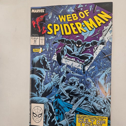 Web of Spider-Man #40 av Peter David, utgiven 1988