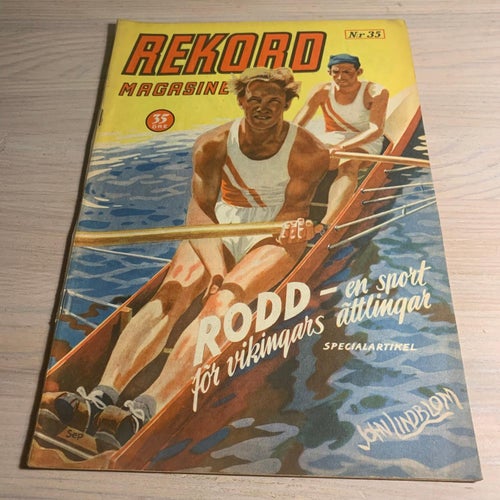 Tidningen Rekord Rekordmagasinet 1950 nr 35 - (baksidan saknas)