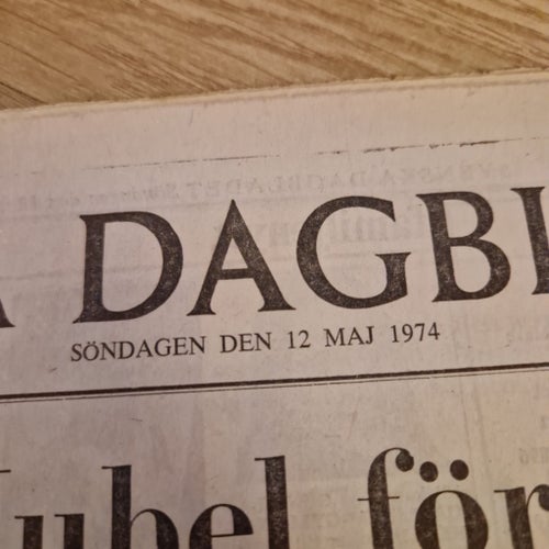 Svenska Dagbladet 12 maj 1974