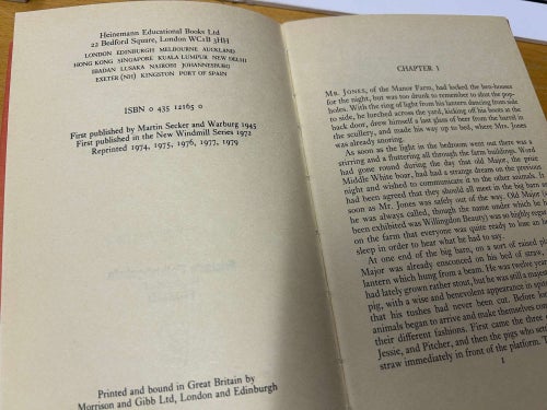 Animal Farm by George Orwell, Bok, Very Good plus
