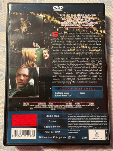 DVD - Under Ytan, Daniel Fridell, Kultfilm, 1997, Johanna Sällström, Persbrandt