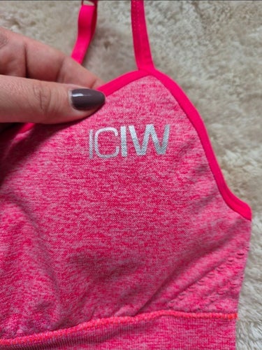 ICANIWILL rosa sport-bh, storlek S