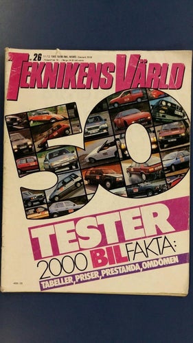 Teknikens Värld nr 26 1985: VW Caravelle 112i, Ford Fiesta XR2, Gemballa 911