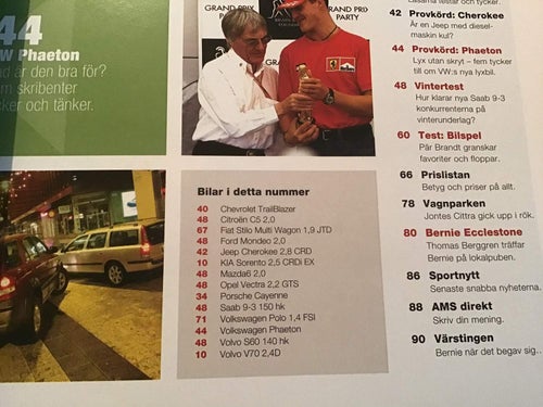 AUTO MOTOR & SPORT NR 23 2002 PORSCHE CAYENNE,VOLVO V70,KIA,JEEP,S60,SAAB 9-3,